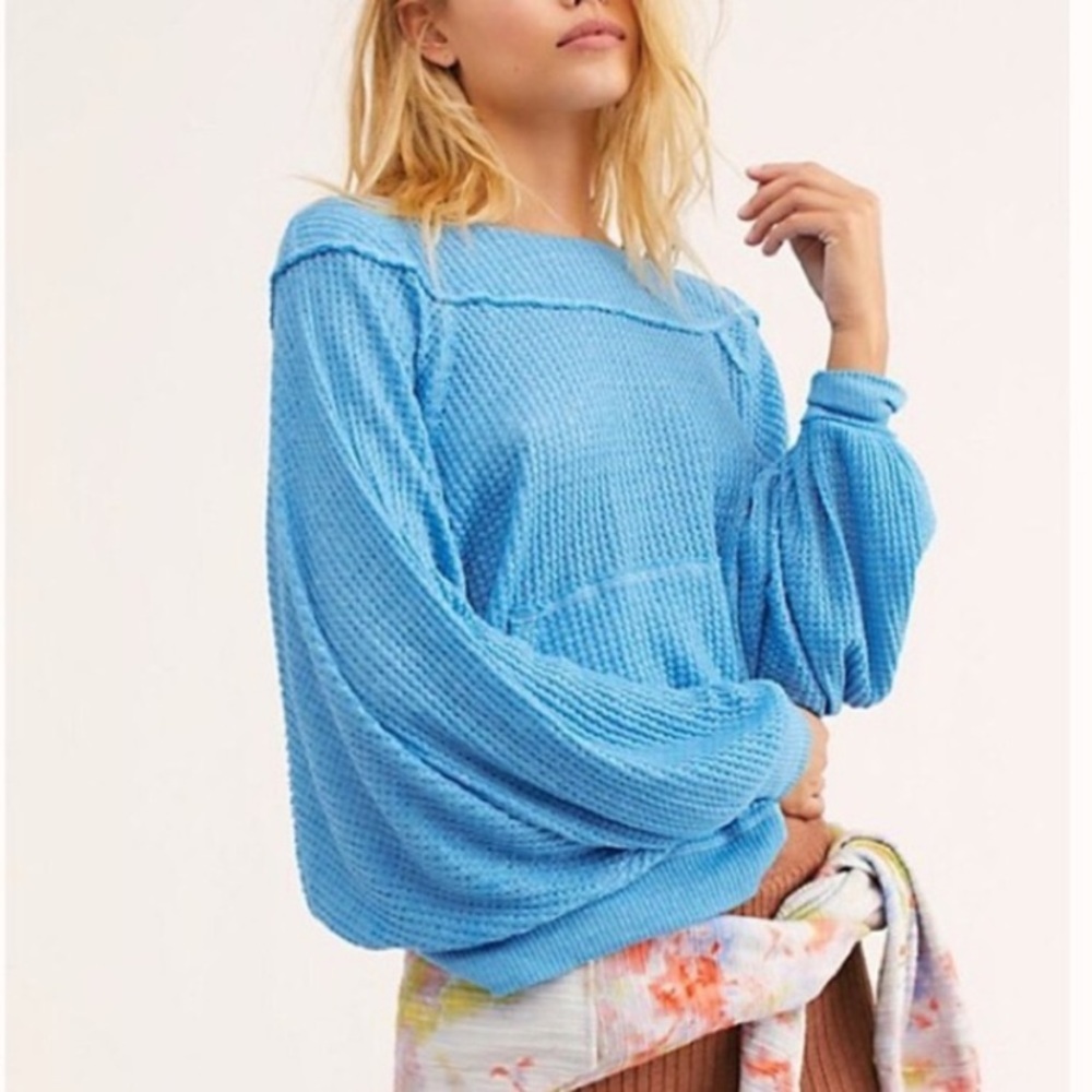 NWT Free People Westend Thermal Long Sleeve Top - Picture 6 of 9